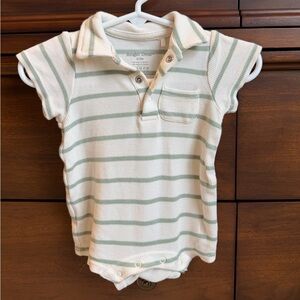 Angel Dear | Striped Polo Romper